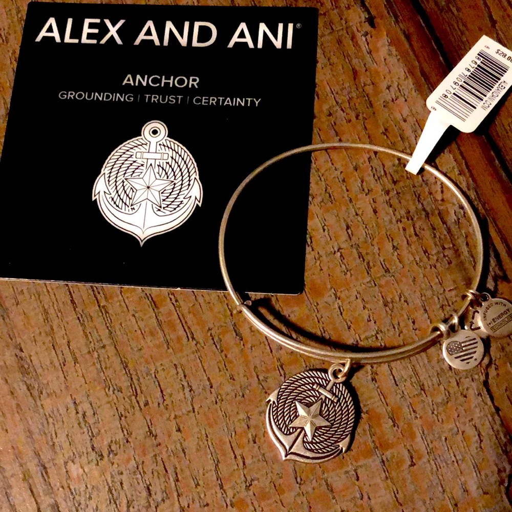Alex And Ani Silver Bracelet - Anchor - Picture 2 of 5